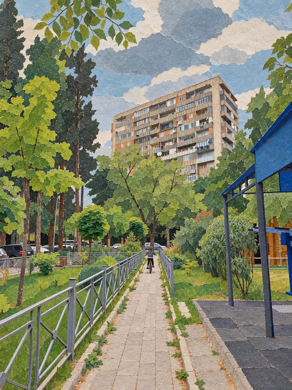 Obytný dům v Dighomi, Tbilisi.